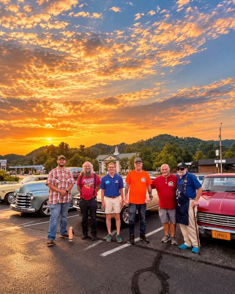 Classic cars on display at the King Lodge car show