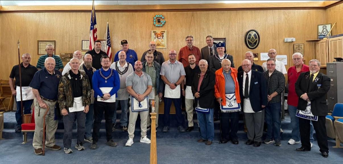 Master Mason degree at Sinking Creek 575