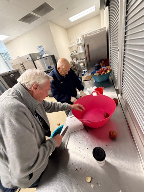 Masons making apple butter for the Zollicoffer Lodge scholarship fund (photo 2 of 5)