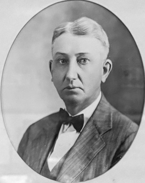 Portrait of E. B. Brown, Worshipful Master of King Lodge No. 461, 1929