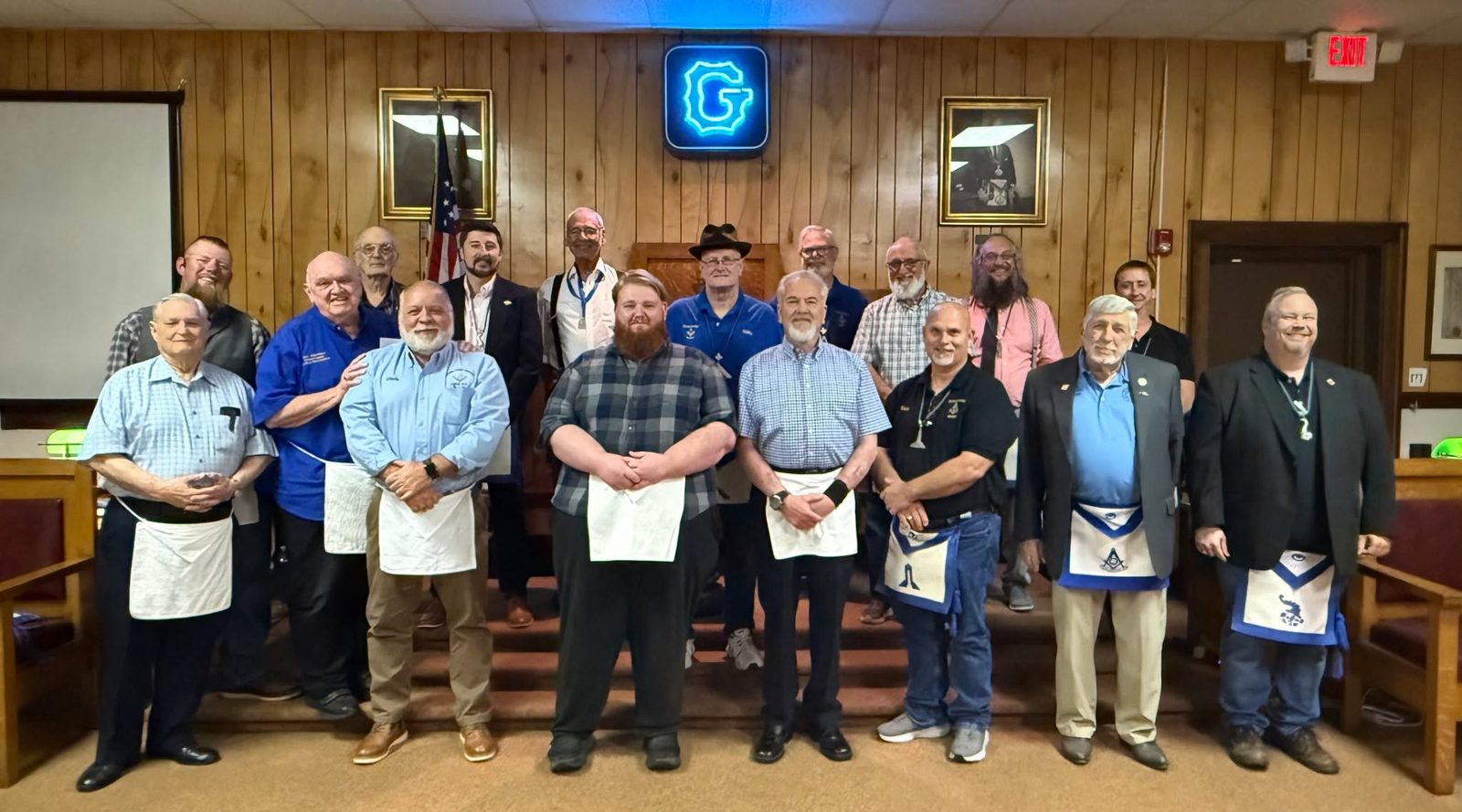 Thursday evening, June 18th, was a wonderful night at King Lodge No. 461 in Bristol.We had a great turnout as we conferred two Fellowcraft Degrees, with 22 Masons present.  We were honored to have brothers with us from Rhea Lodge No. 47, Whiteside Lodge No. 13, and Sinking Creek Lodge No. 575, inc