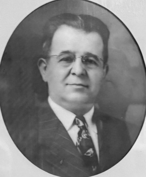 Portrait of Pete Johns, Worshipful Master of King Lodge No. 461, 1949