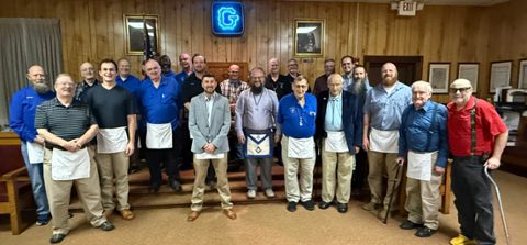 Photo from Fellowcraft Degree held Nov 4th, 2024