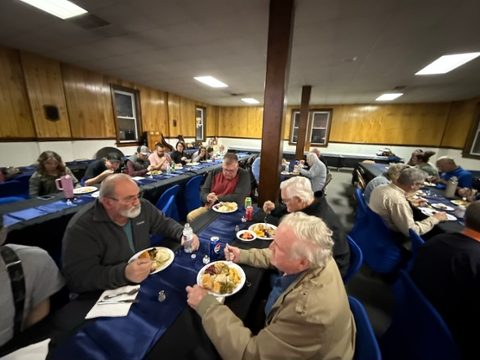 Brothers and families at the King Lodge Thanksgiving dinner (photo 7 of 7)