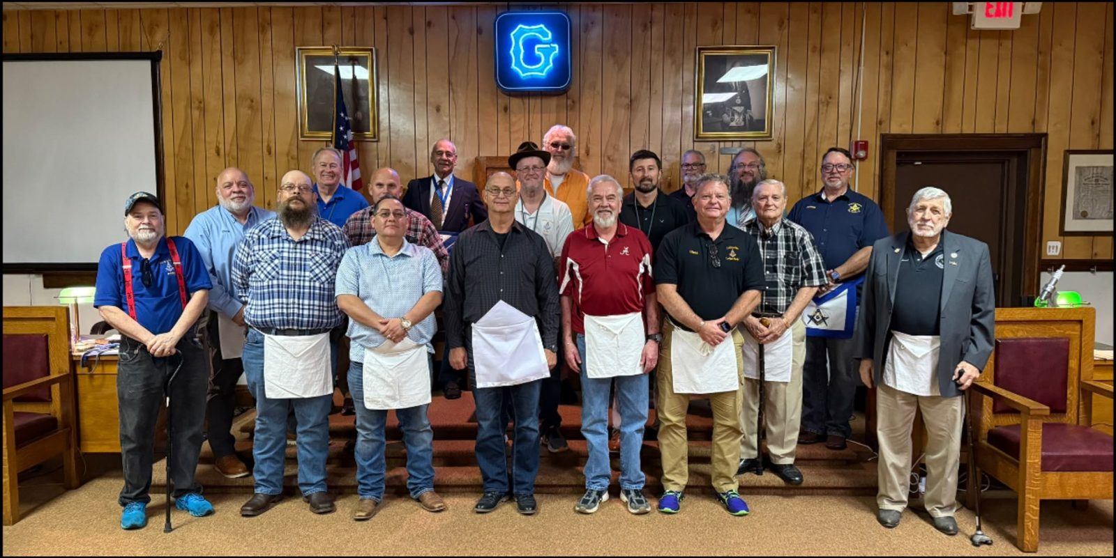 It was a great night of fellowship at King Lodge No. 461 as we welcomed a new Brother and initiated him as an Entered Apprentice Mason.We have truly been blessed this year with tremendous growth in our Lodge, along with many opportunities to serve our community through charity, fellowship, and goo