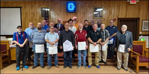 It was a great night of fellowship at King Lodge No. 461 as we welcomed a new Brother and initiated him as an Entered Apprentice Mason.We have truly been blessed this year with tremendous growth in our Lodge, along with many opportunities to serve our community through charity, fellowship, and goo