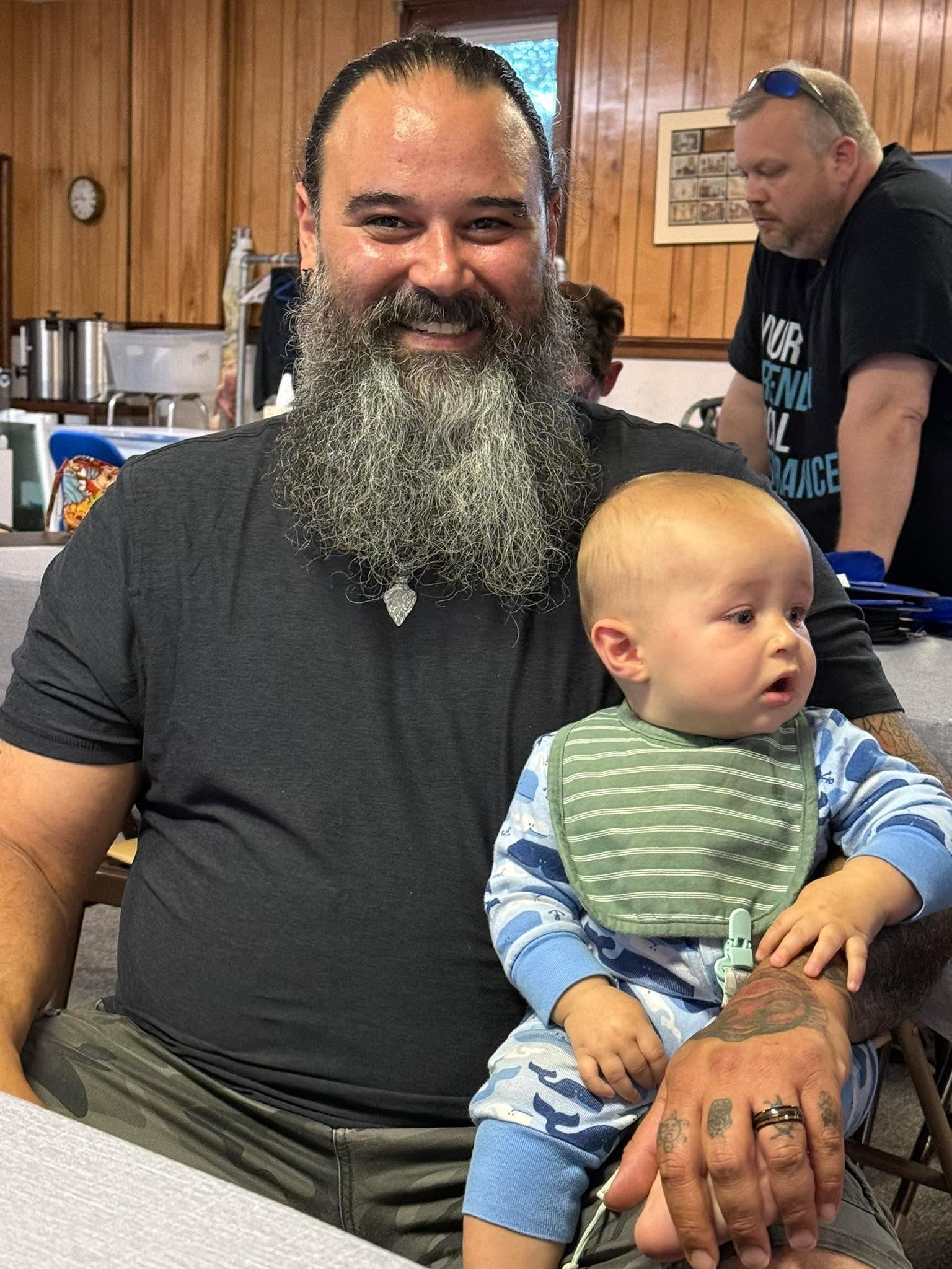 One proud poppa, great to see Yamir back at the lodge tonight.
