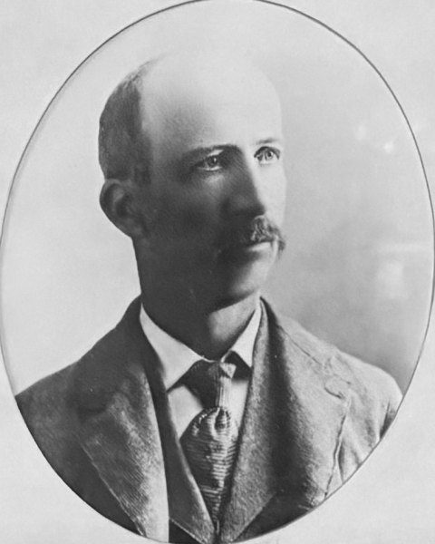 Portrait of W. A. Ray, Worshipful Master of King Lodge No. 461, 1891
