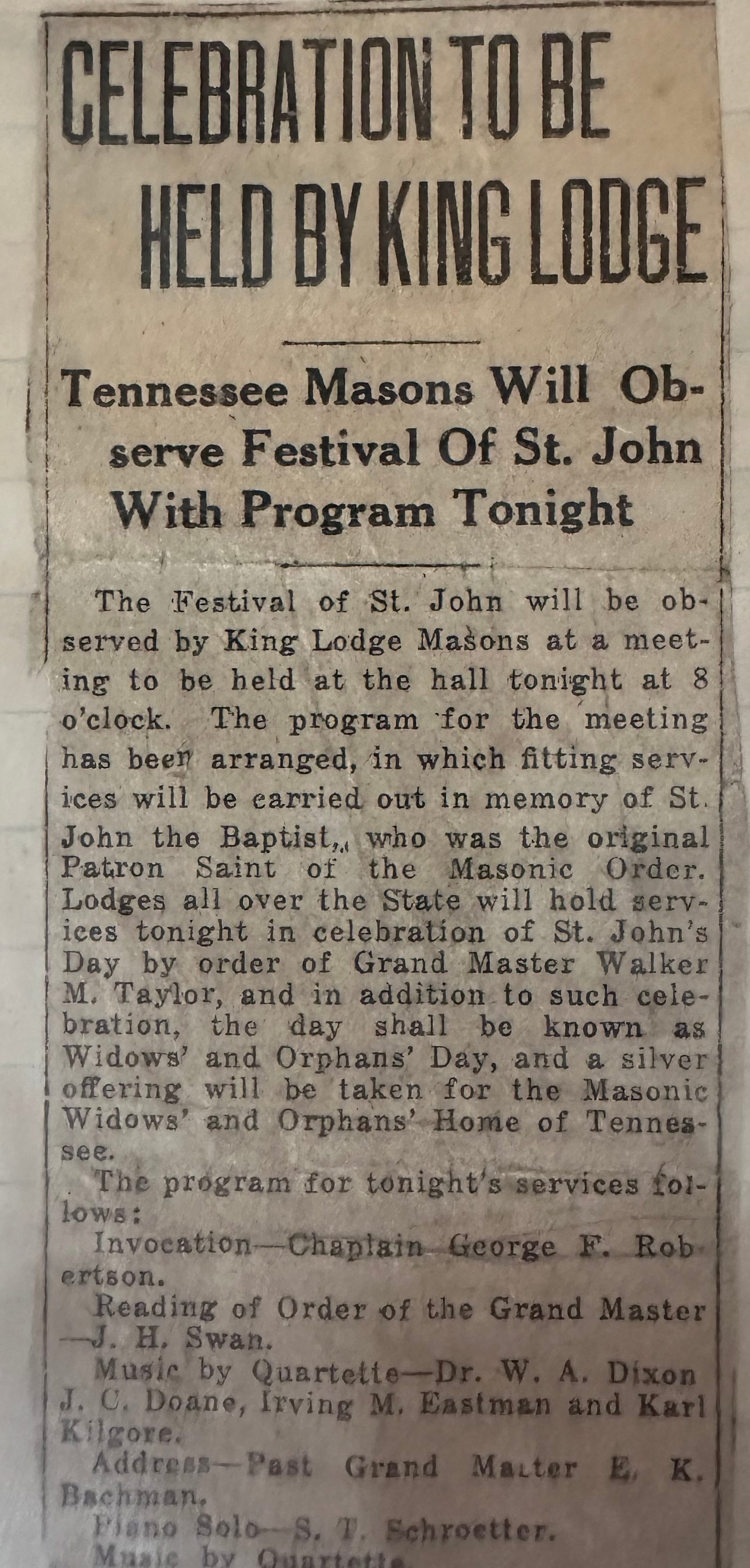 Photo from Festival of St. John