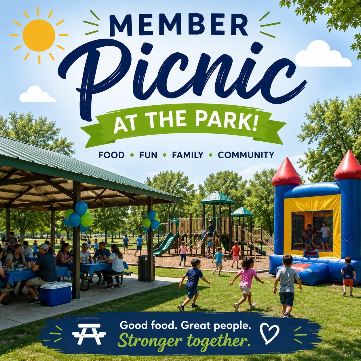 Our Member Picnic is coming up next Saturday July 18th from 11:00 am to 4:00 pm. Open to all our members, EA, FC, and Master Masons.  Bring your family and kids, we will have a covered pavillion with restrooms, a playground, and bouncy house for the kids.  Bring a covered dish, a lawn chair, we will