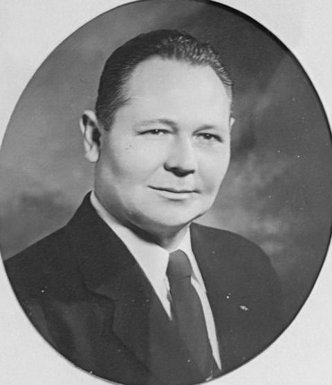Portrait of L. C. Bouton, Worshipful Master of King Lodge No. 461, 1954