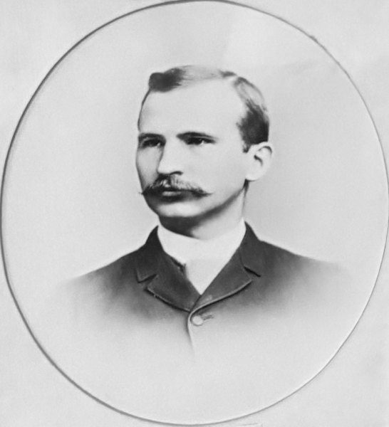 Portrait of R. E. Dixon, Worshipful Master of King Lodge No. 461, 1887