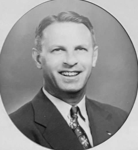 Portrait of G. B. Davis, Worshipful Master of King Lodge No. 461, 1953
