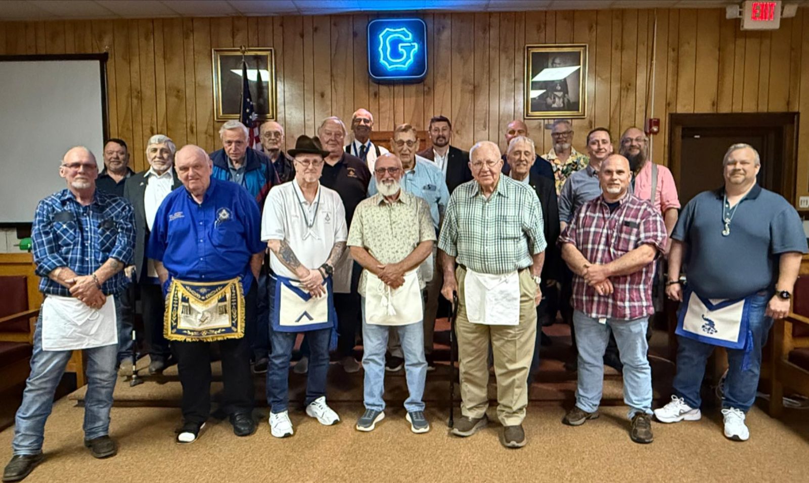 Congratulations to Bro. Chuck Fulwider on becoming a Master Mason tonight. Thanks to all the lodges who came out to join us. Great food, great fellowship.