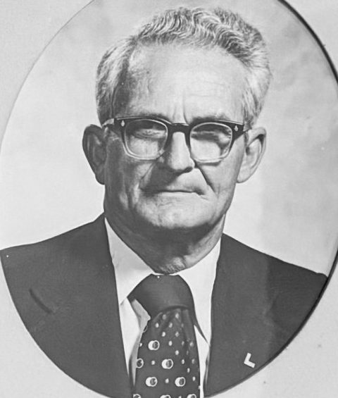 Portrait of G. H. Richards, Worshipful Master of King Lodge No. 461, 1977
