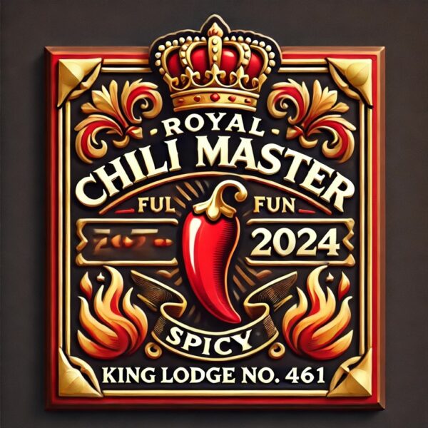 Join Us for King Lodge's 150th Anniversary & Chili Cookoff on November 9th, 2024!