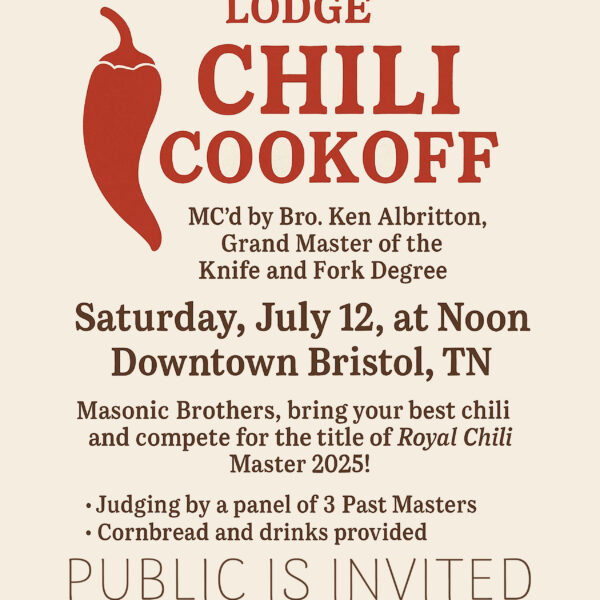 Join Us for King Lodge's 2nd Annual Chili Cookoff on July 12th, 2025